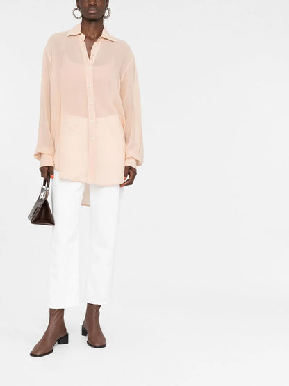 Four-Stitch Silk Shirt