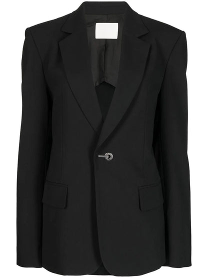 Belted Single-Breasted Blazer