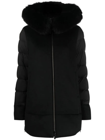 Faux-Fur Trim Puffer Jacket