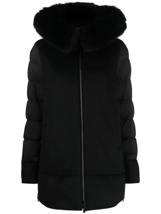 Faux-Fur Trim Puffer Jacket