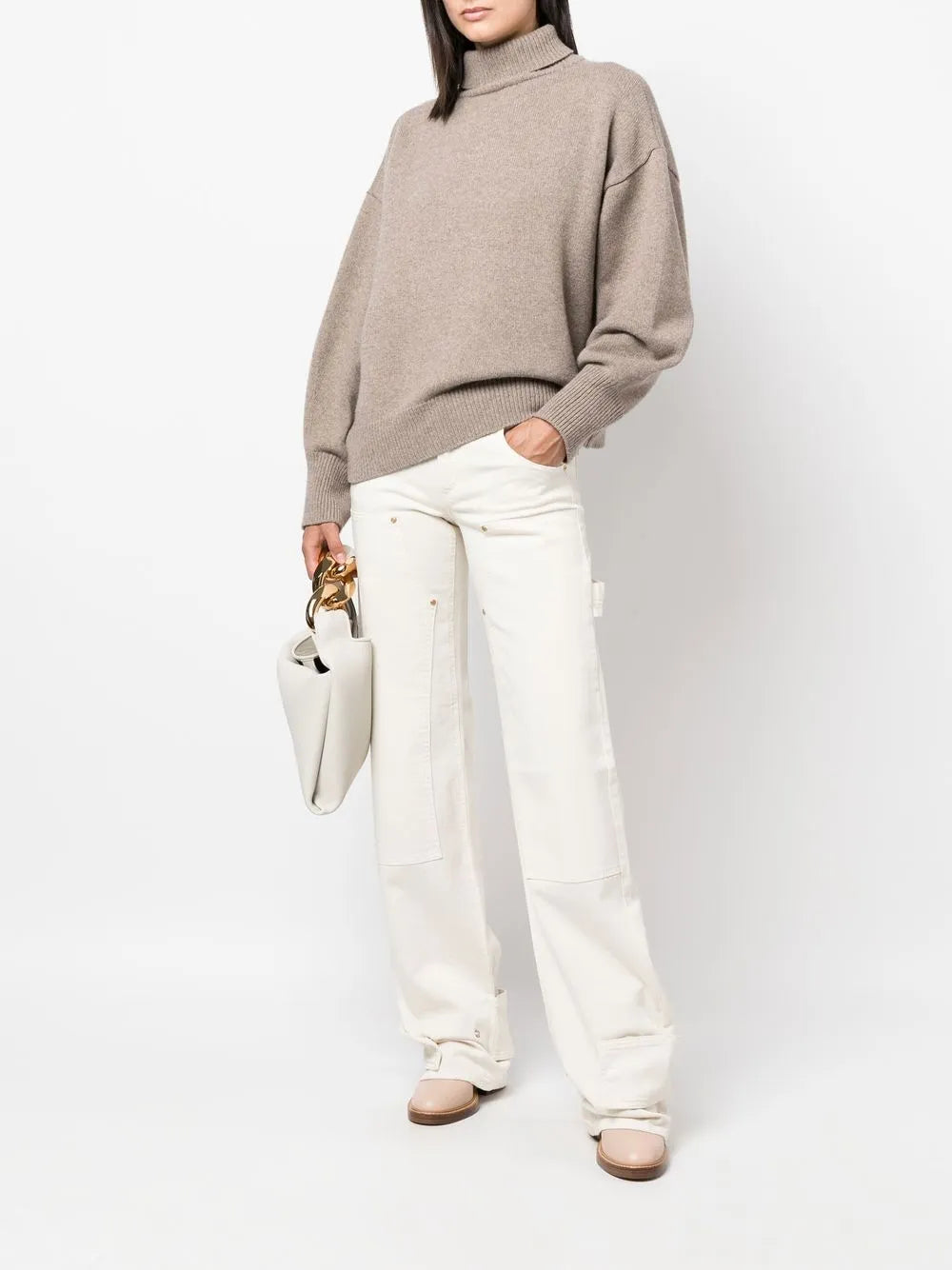 Wore-Leg Oversize Trousers