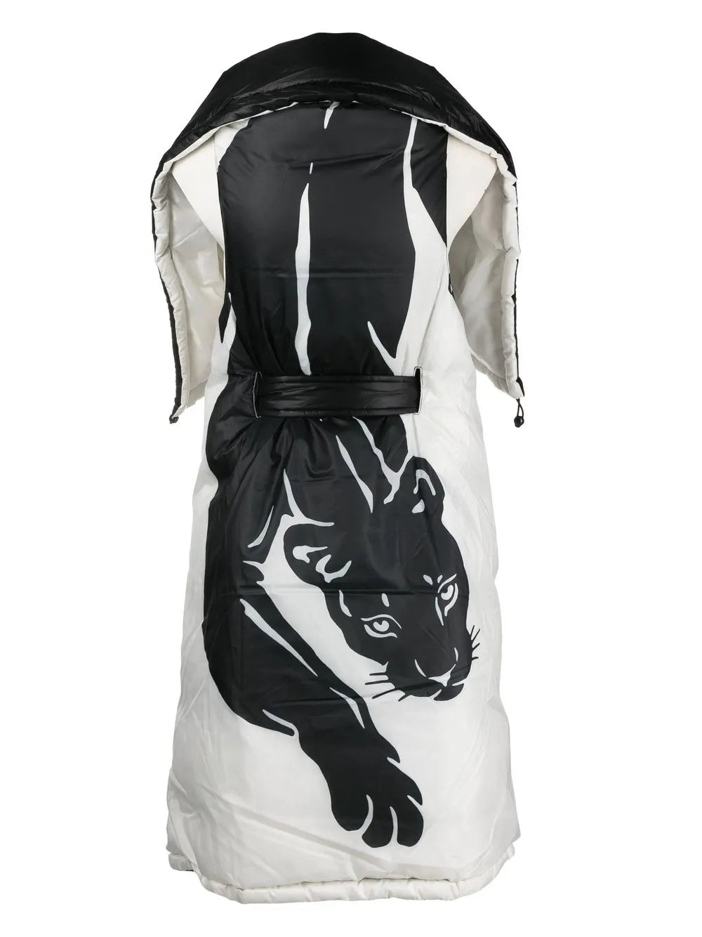 Panther-Print Padded Parka