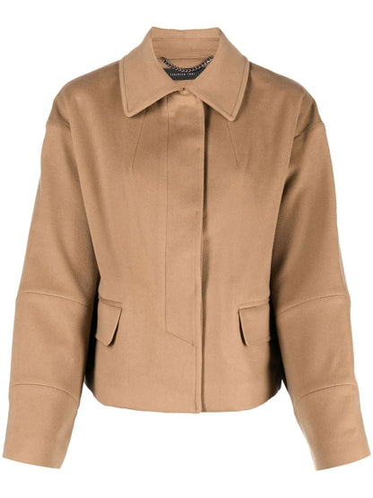 Rear Fringe-Detail Jacket