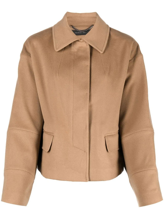 Rear Fringe-Detail Jacket
