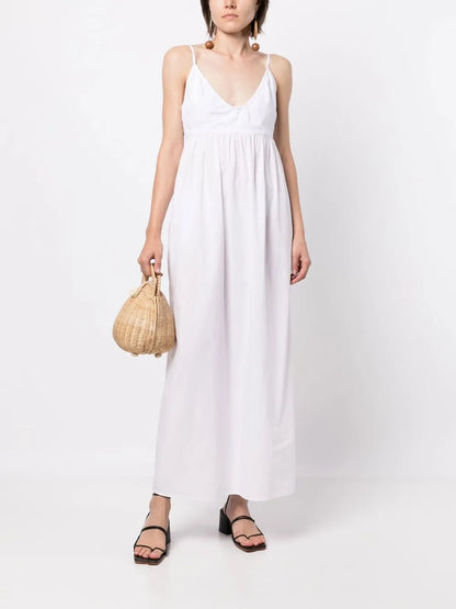 Ruffled Long Cotton Dress
