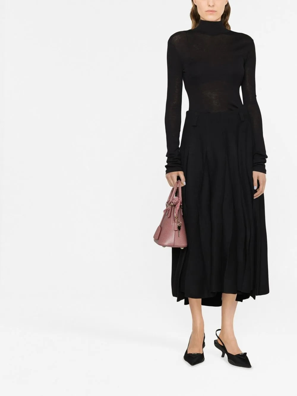 A-Line Midi Skirt