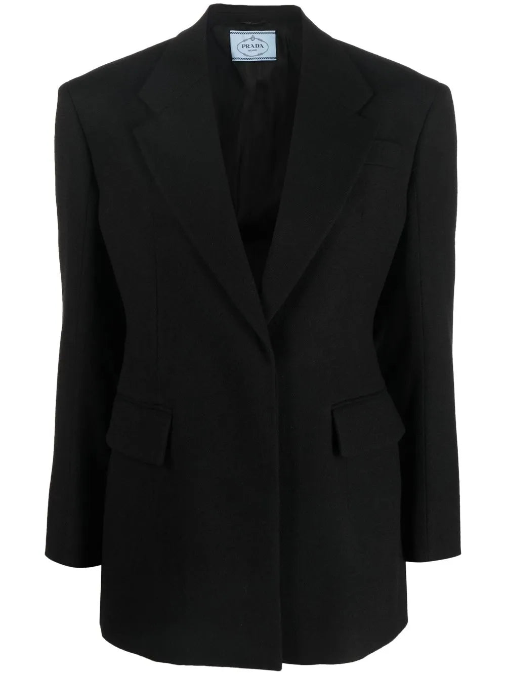 Button-Front Tailored Blazer