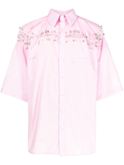 Box Safety-Pin Detail Shirt