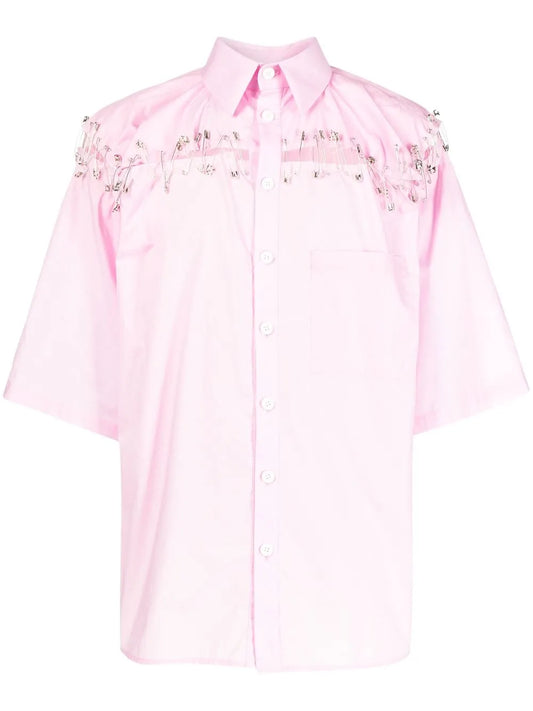 Box Safety-Pin Detail Shirt