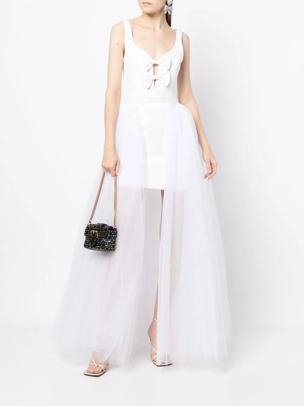 Tulle-Netted Long Skirt
