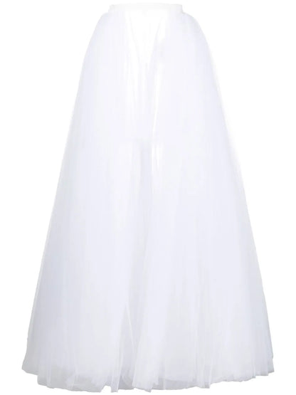 Tulle-Netted Long Skirt