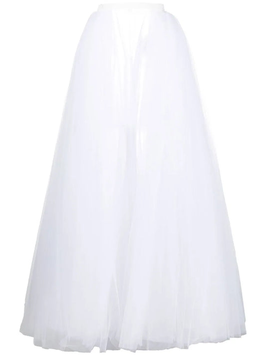 Tulle-Netted Long Skirt