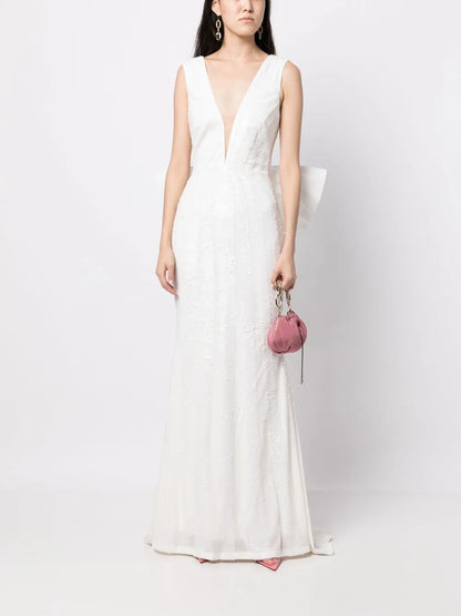 Davina Bow-Detail Gown