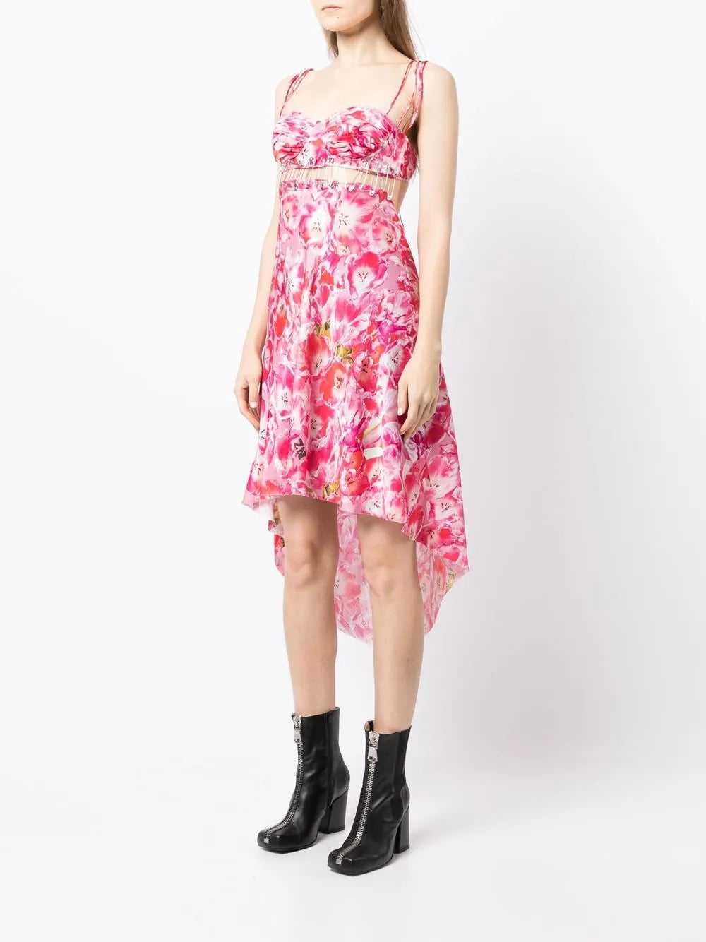 Floral-Print Midi Dress
