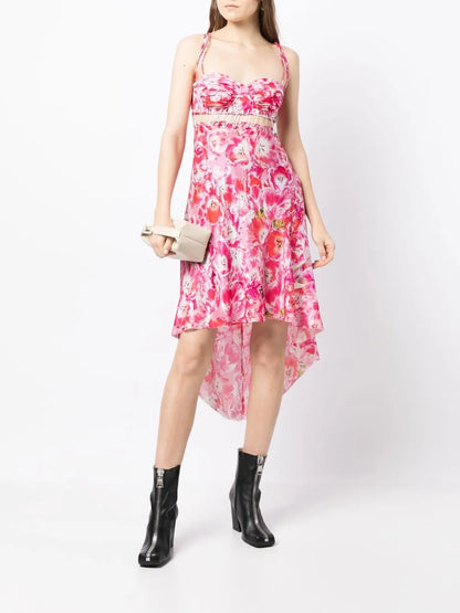 Floral-Print Midi Dress