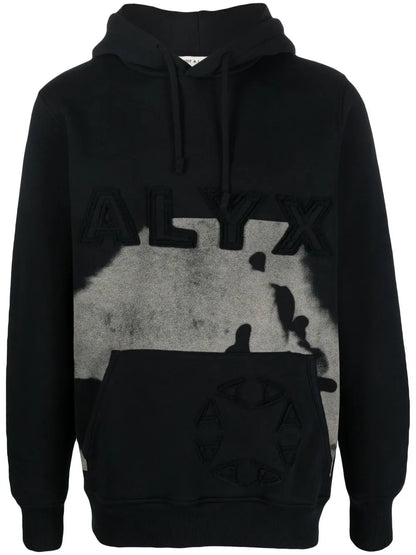 Logo-Embroidered Cow-Print Hoodie