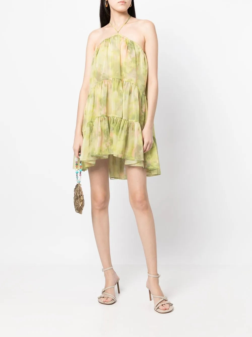 Sastra Frilled Mini Dress