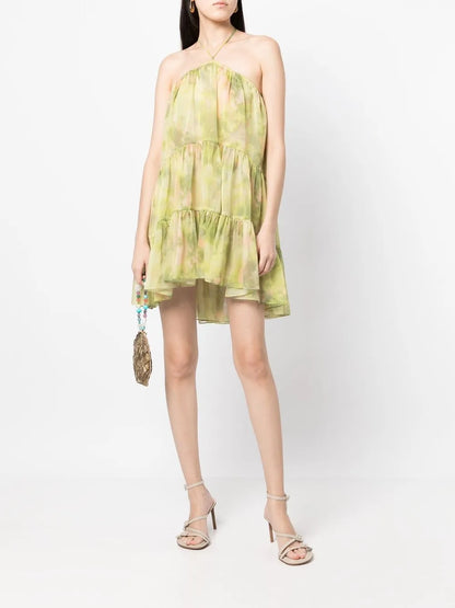 Sastra Frilled Mini Dress