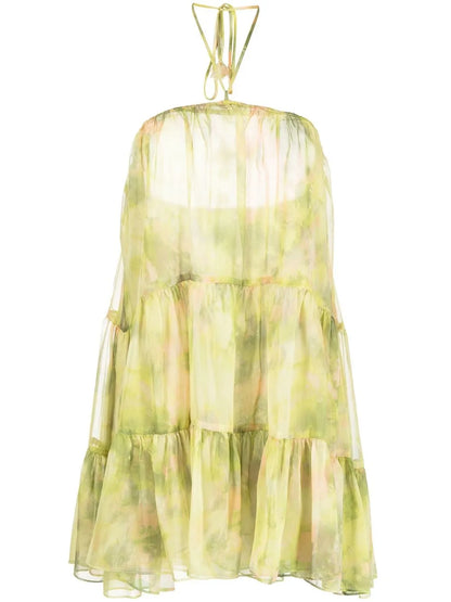Sastra Frilled Mini Dress