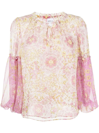 Renata Floral-Print Blouse