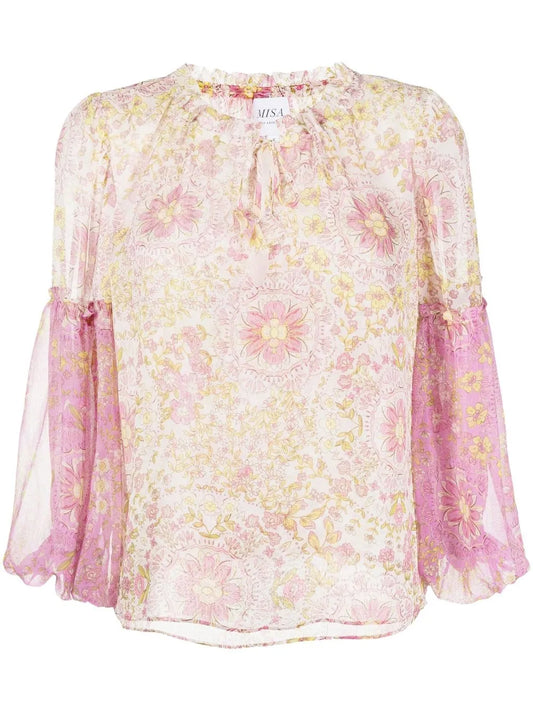 Renata Floral-Print Blouse
