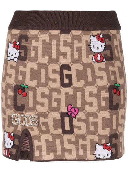 Monogram Knitted Skirt