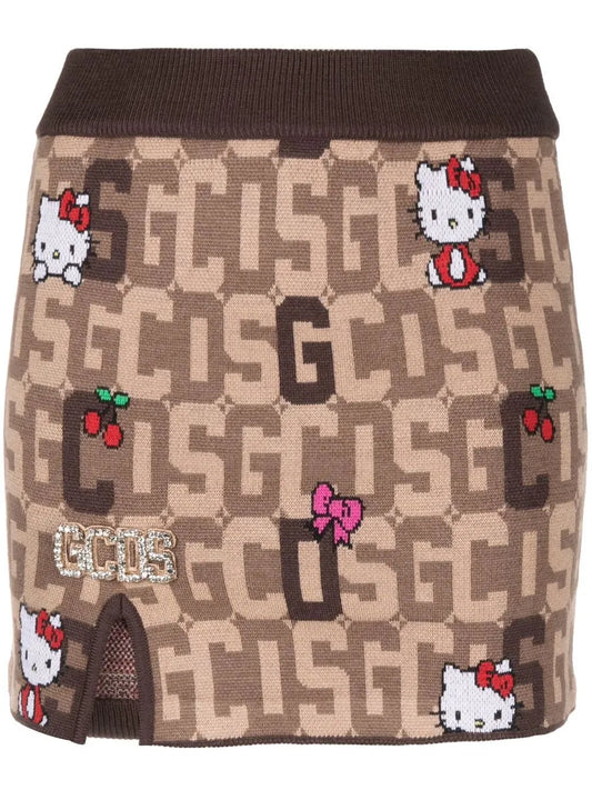 Monogram Knitted Skirt