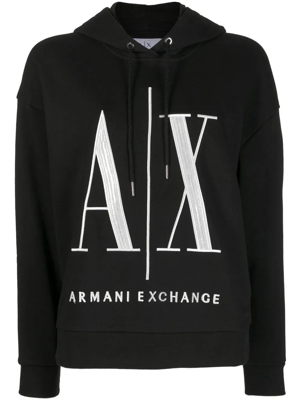 Logo-Embroidered Rib-Trimmed Hoodie