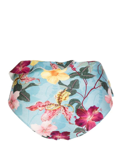 Hibiscus Ruffle-Detail Bikini-Brief