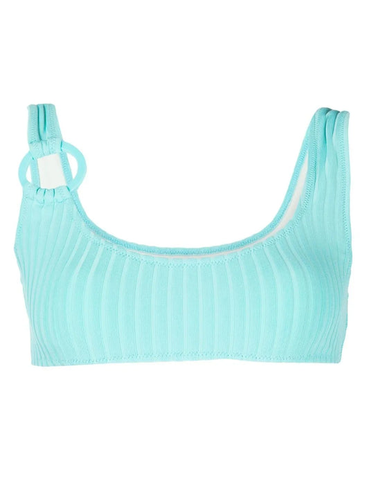 The Elle Square Neck Ribbed Bikini Top