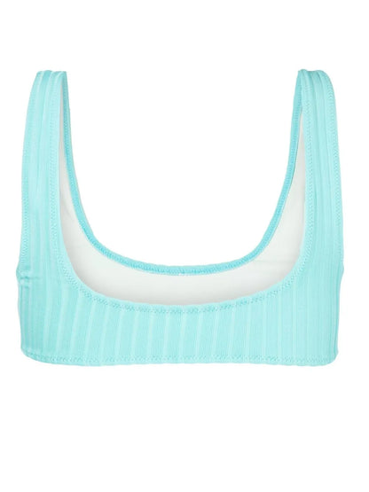 The Elle Square Neck Ribbed Bikini Top