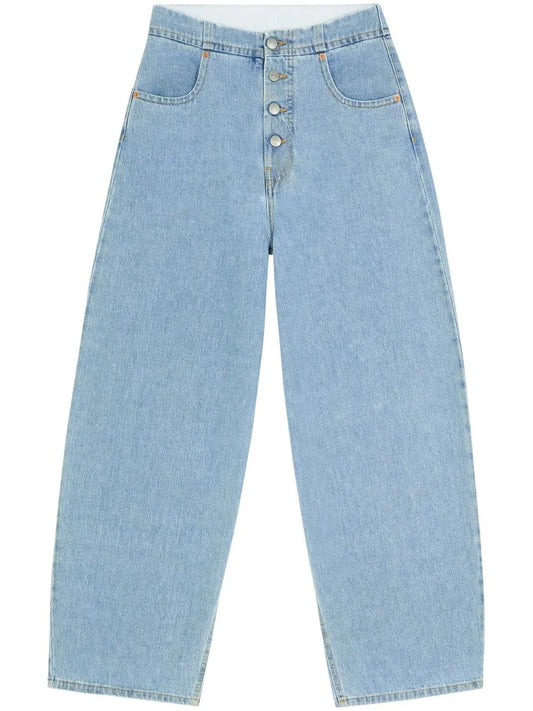 Mid-Rise Cropped Jeans