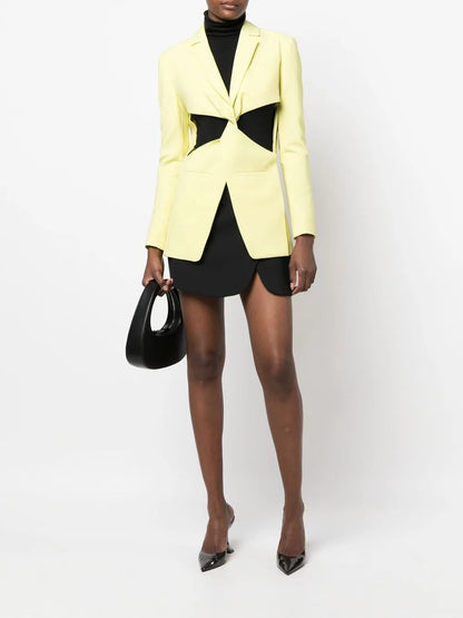 High-Waisted Wrap Mini Skirt