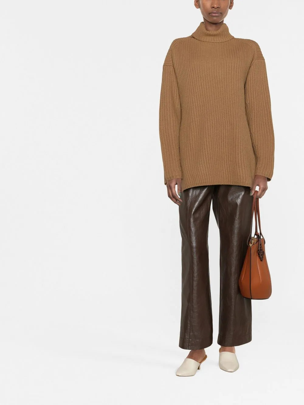 Ribbed Roll Neck Jumper
