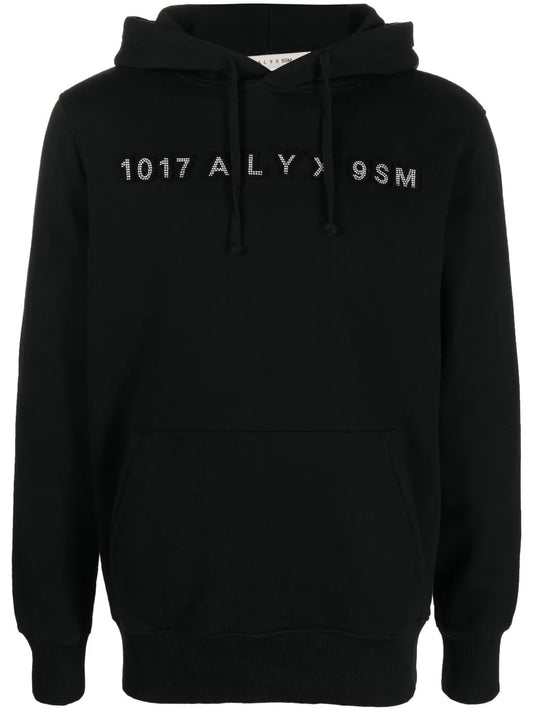 Studded-Logo Detail Hoodie