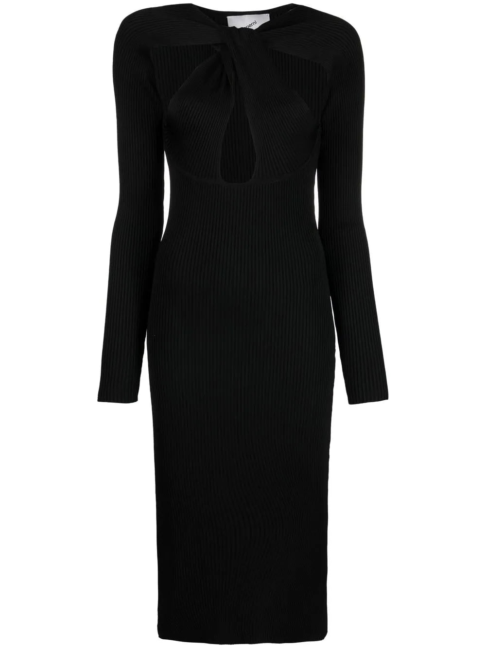 Cut-Out Detail Midi Dress