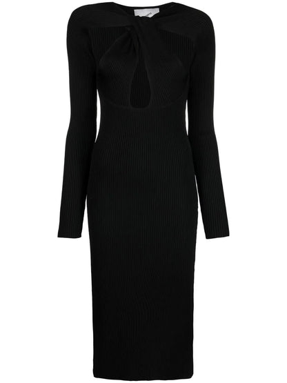 Cut-Out Detail Midi Dress