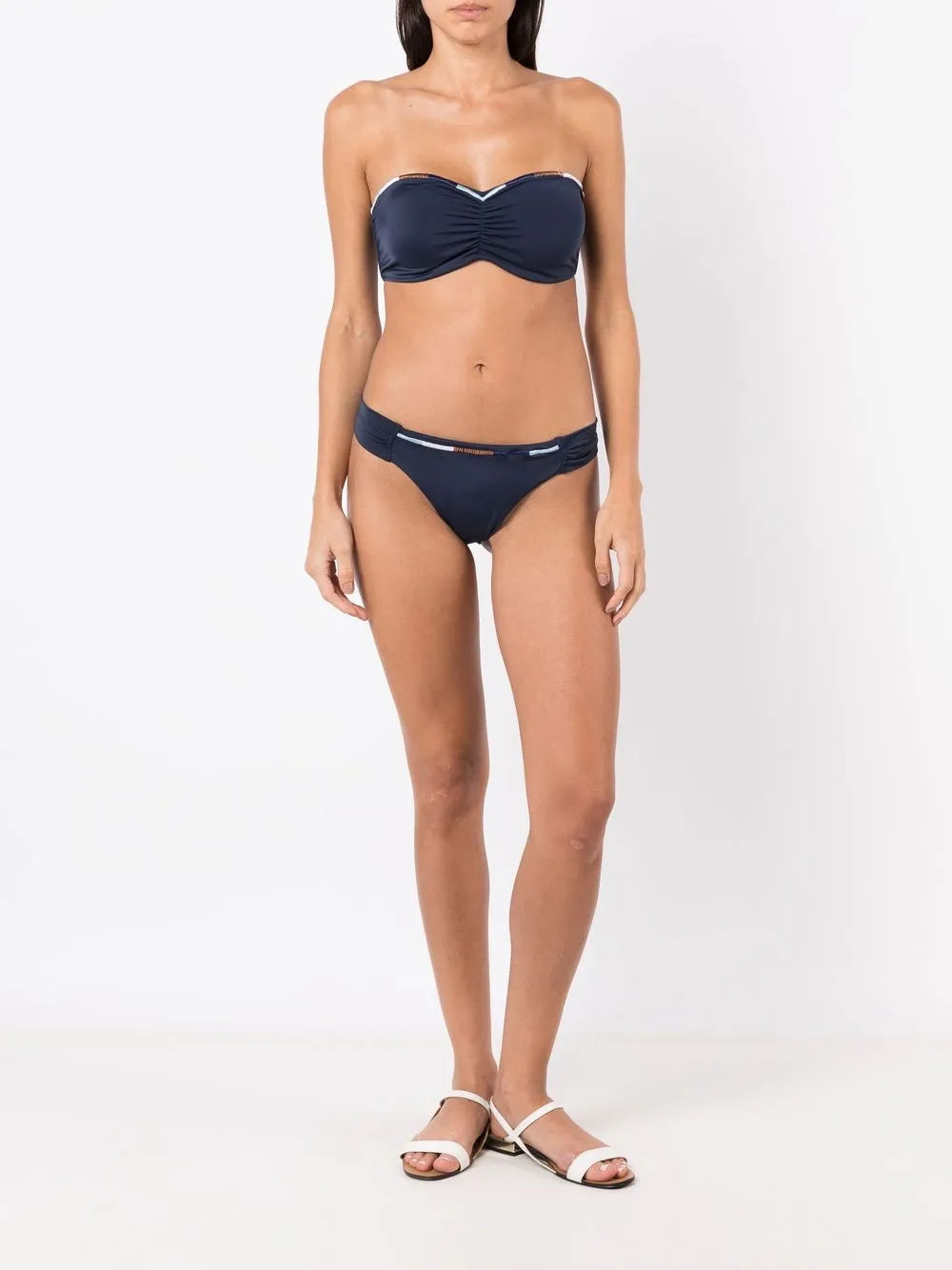 Embroidered Bandeau Bikini