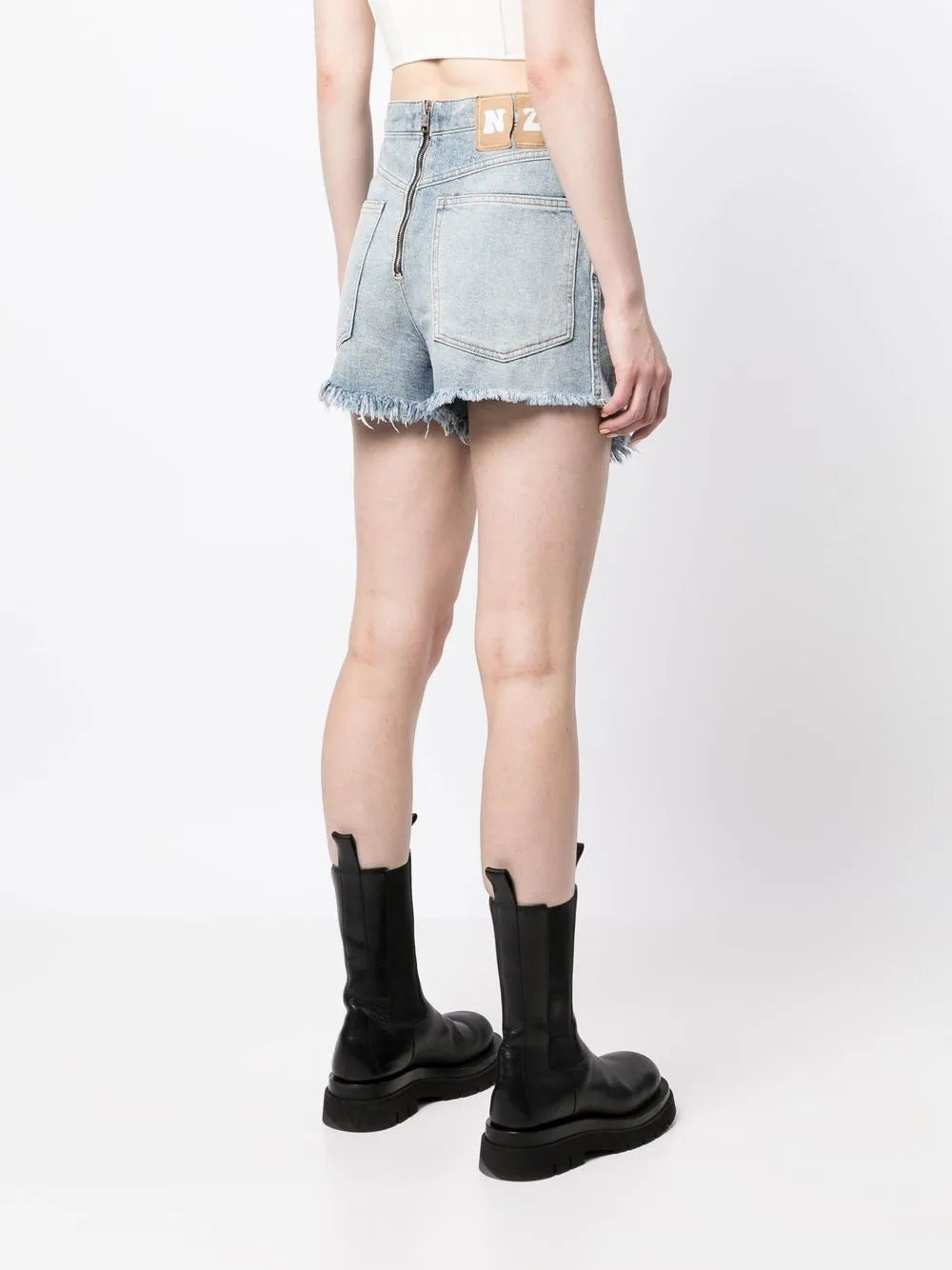 Distressed Denim Shorts