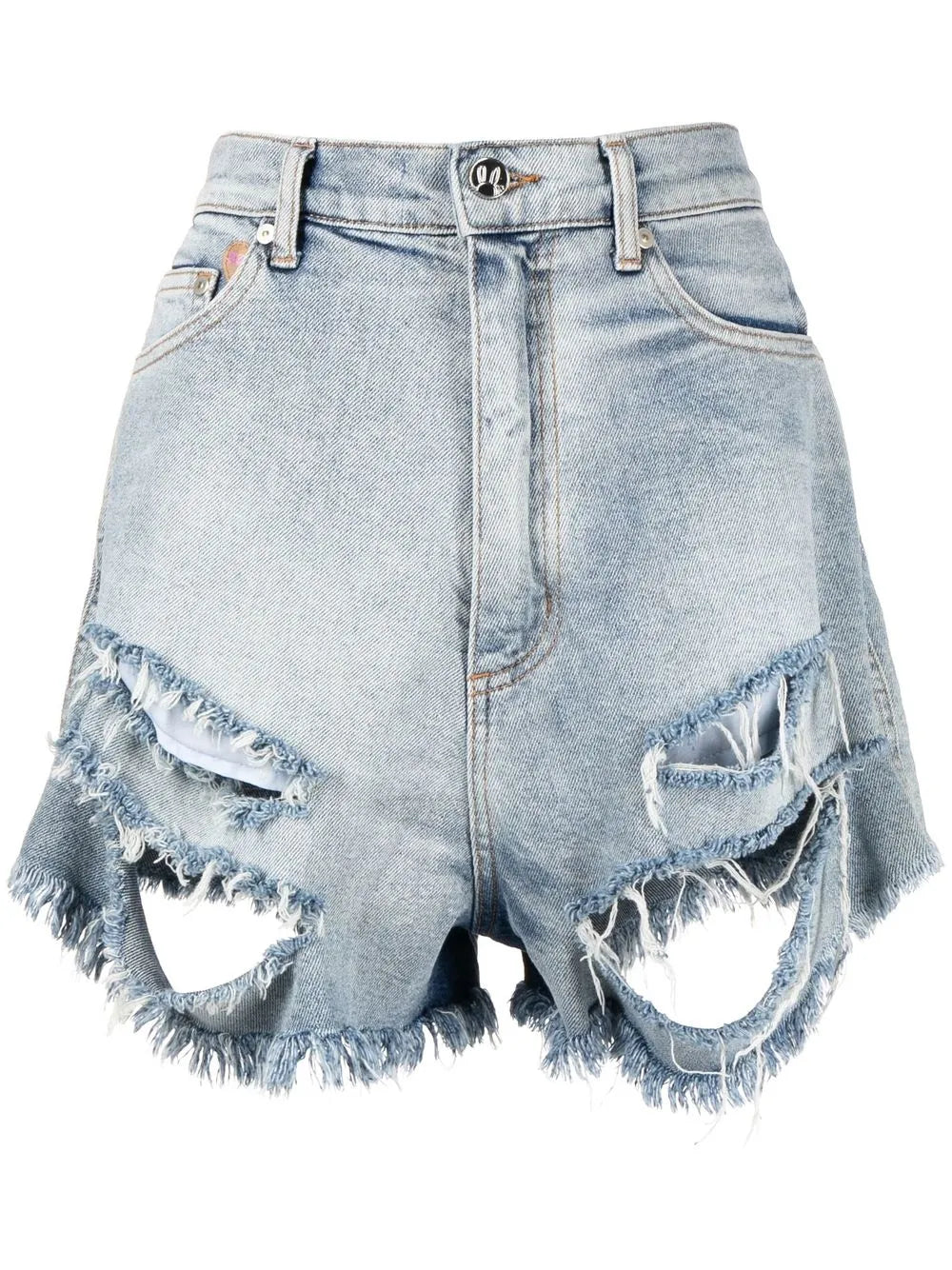 Distressed Denim Shorts