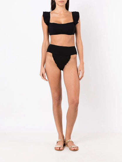 Jasper High-Waist Bikini Bottoms