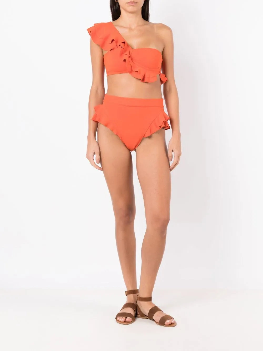 Turbe High-Waist Bikini Bottoms