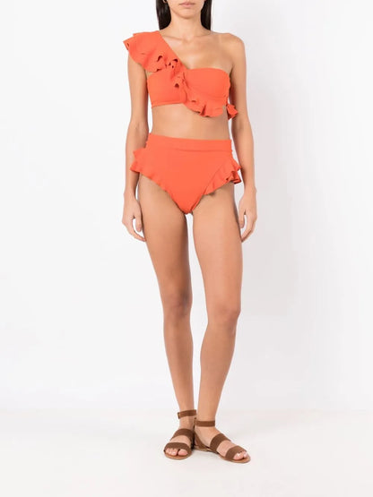 Turbe High-Waist Bikini Bottoms