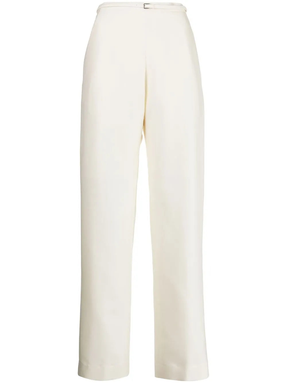 Wide-Leg Wool-Silk Trousers