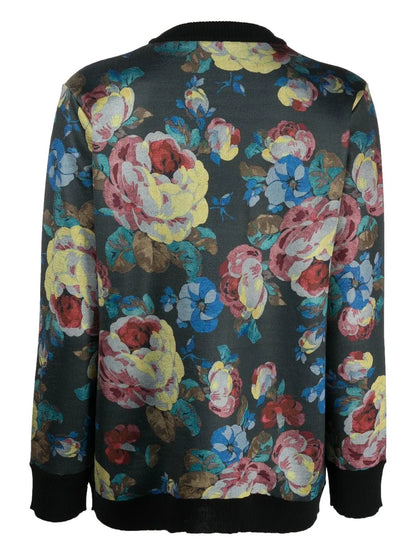 Weste Floral-Knit Cardigan