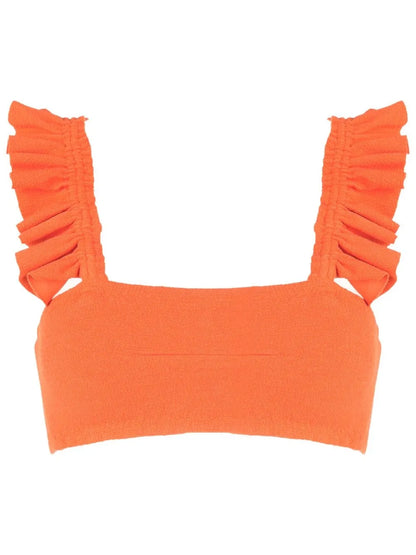 Zarbo Square-Neck Bikini Top