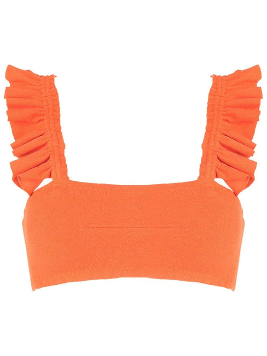Zarbo Square-Neck Bikini Top