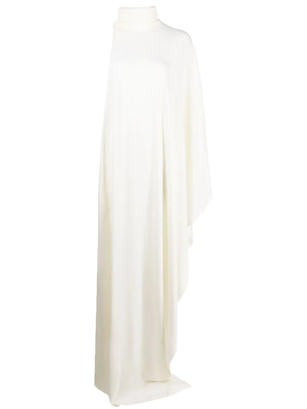 Draped Asymmetric One-Shoulder Gown