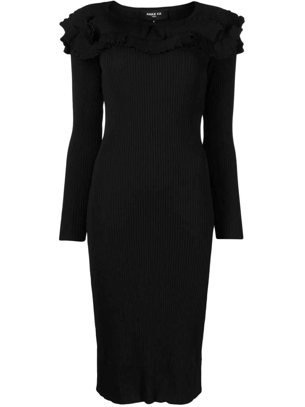 Ribbed-Knit Midi Dress