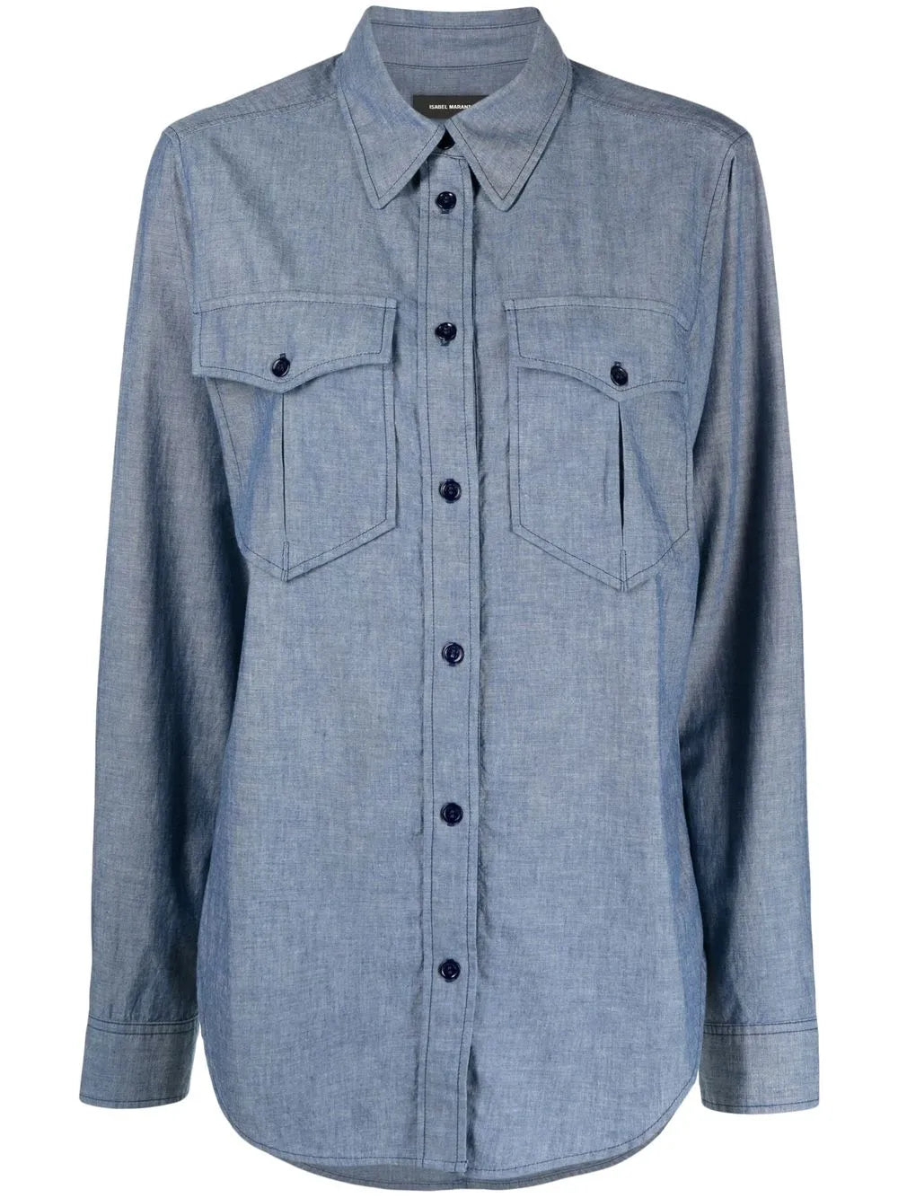 Button-Up Denim Shirt